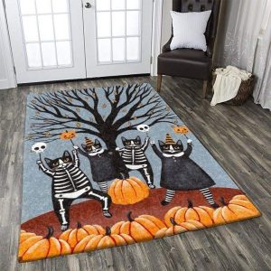 Cat Halloween Rug Carpet Floor Decor