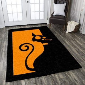 Cat Halloween Rug Carpet Floor Decor