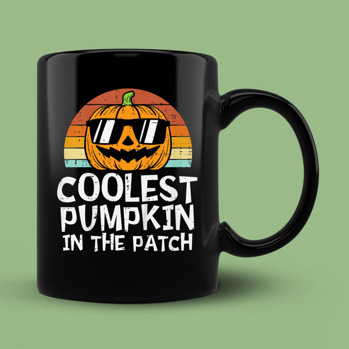 Ceramic Novelty Coffee Mug Coolest Pumpkin In The Patch Spooky Halloween Mug
