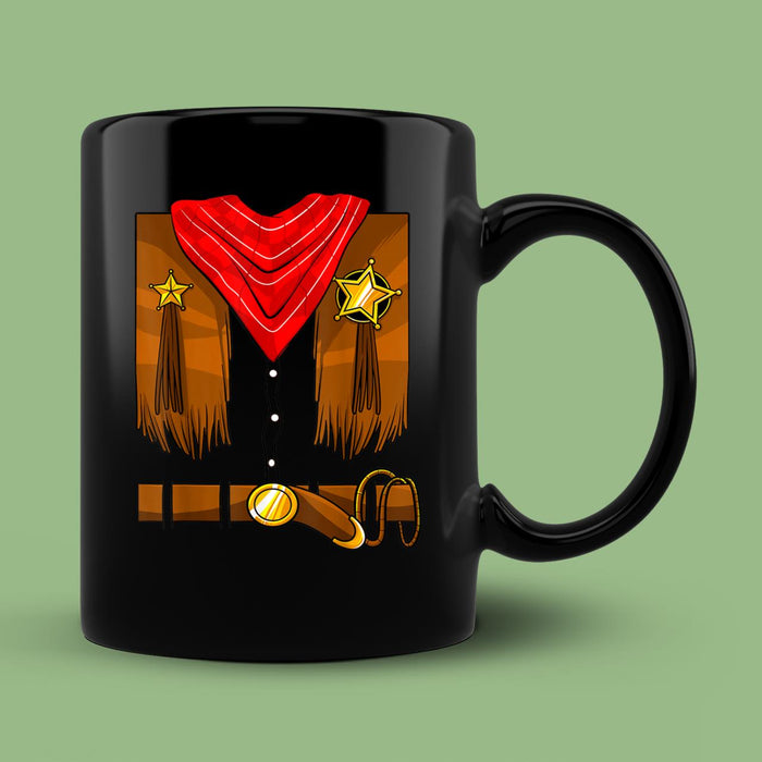 Ceramic Novelty Coffee Mug Cowboy Costume Boys Cowgirl Girls Spooky Halloween Mug