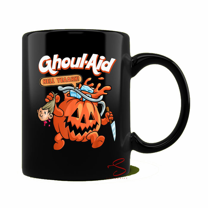 Ceramic Novelty Coffee Mug Funny Spooky Halloween Mug Cool Ghoul Aid Funny Ghoul Pumpkin Cute Spooky Halloween