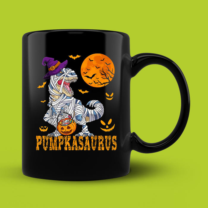 Ceramic Novelty Coffee Mug Funny Spooky Halloween Mug Spooky Halloween Monster Truck Mummy Dinosaur Pumpkin