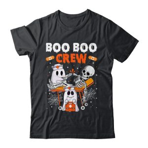 Cool Boo Boo Crew Ghost Doctor Paramedic Nurse Halloween Unisex T-Shirt For Adult & Kids