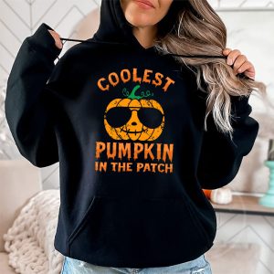 Coolest Pumpkin In The Patch Toddler Boys Halloween Kids Hoodie 2 3