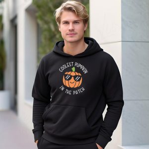 Coolest Pumpkin In The Patch Toddler Boys Halloween Kids Hoodie 3