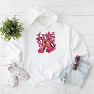 Crush Breast Cancer Bling Pink Ribbon awareness October Hoodie 1 4