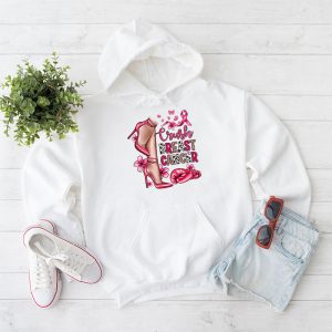 Crush Breast Cancer Bling Pink Ribbon awareness October Hoodie 1 5