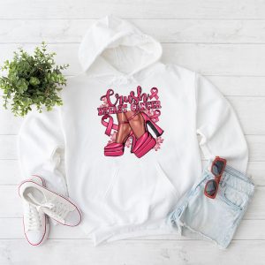 Crush Breast Cancer Bling Pink Ribbon awareness October Hoodie 2