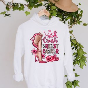 Crush Breast Cancer Bling Pink Ribbon awareness October Hoodie 4 1