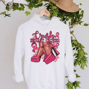 Crush Breast Cancer Bling Pink Ribbon awareness October Hoodie 4