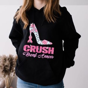 Crush Breast Cancer Bling Pink Ribbon awareness October Hoodie