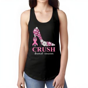 Crush Breast Cancer Bling Pink Ribbon awareness October Tank Top 1 2