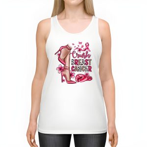 Crush Breast Cancer Bling Pink Ribbon awareness October Tank Top 2 1