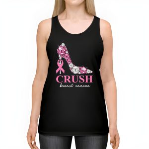 Crush Breast Cancer Bling Pink Ribbon awareness October Tank Top 2 2