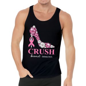 Crush Breast Cancer Bling Pink Ribbon awareness October Tank Top 3 2