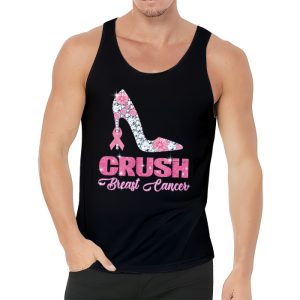 Crush Breast Cancer Bling Pink Ribbon awareness October Tank Top 3 3