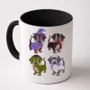 Cute Halloween Dachshunds Coffee Mug