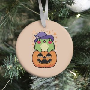 Cute Halloween Frog Ornament