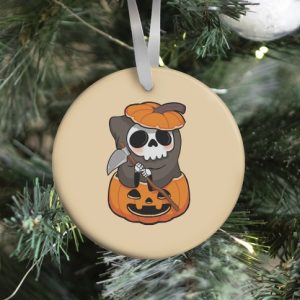 Cute Halloween Grim Reaper Ornament