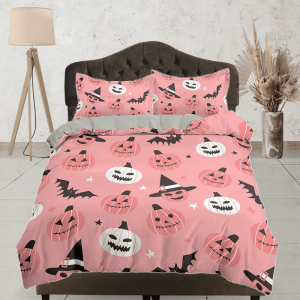 Cute Pink Halloween Bedding & Pillowcase