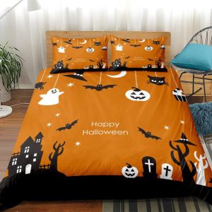 D Happy Halloween Bedding Set Bedroom Decor