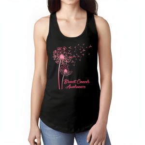 Dandelion Breast Cancer Awareness Pink Ribbon Support Gift Tank Top 1 2