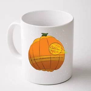 Death Star Pumpkin Halloween Coffee Mug