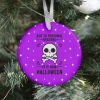 Due To Personal Reasons It Is Now Halloween Skull (Black Text) Ornament