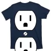 Electrial Outlet Plug Costume Unisex T-Shirt For Adult Kids