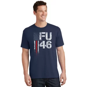 FU 46 Vintage Old American Flag Funny Biden Patriots FU46 Unisex T Shirt For Adult Kids 1