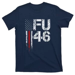 FU 46 Vintage Old American Flag Funny Biden Patriots FU46 Unisex T-Shirt For Adult Kids