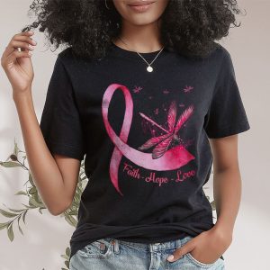 Faith Hope Love Pink Ribbon Breast Cancer Awareness T Shirt 2 2