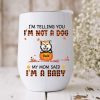 Fall Halloween Dog Wine Tumbler - I'm Telling You I'm Note A Dog