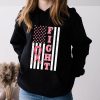 Fight Breast Survivor American Flag Breast Cancer Awareness Hoodie