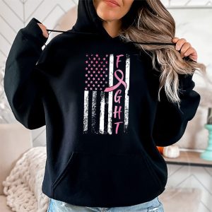 Fight Breast Survivor American Flag Breast Cancer Awareness Hoodie 2 4