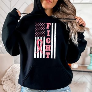 Fight Breast Survivor American Flag Breast Cancer Awareness Hoodie 2 7