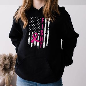 Fight Breast Survivor American Flag Breast Cancer Awareness Hoodie 3 6