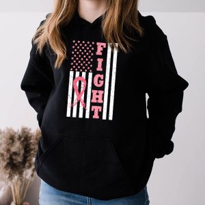 Fight Breast Survivor American Flag Breast Cancer Awareness Hoodie 3 7