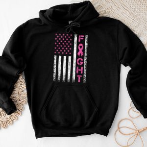 Fight Breast Survivor American Flag Breast Cancer Awareness Hoodie 4 1