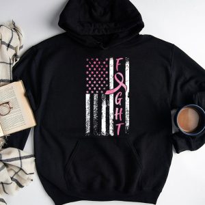 Fight Breast Survivor American Flag Breast Cancer Awareness Hoodie 6