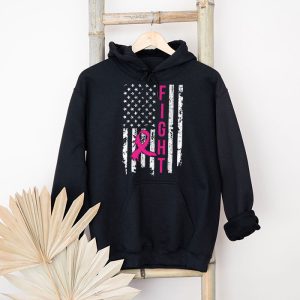 Fight Breast Survivor American Flag Breast Cancer Awareness Hoodie 7 2