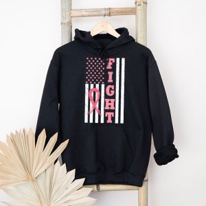 Fight Breast Survivor American Flag Breast Cancer Awareness Hoodie 7 3