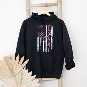 Fight Breast Survivor American Flag Breast Cancer Awareness Hoodie 7