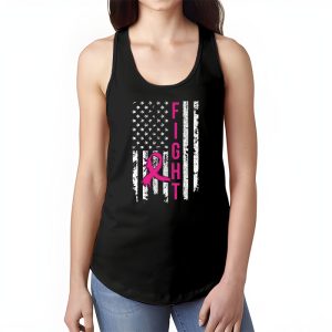 Fight Breast Survivor American Flag Breast Cancer Awareness Tank Top 1 2