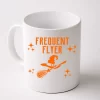 Frequent Flyer Funny Witch Halloween Coffee Mug