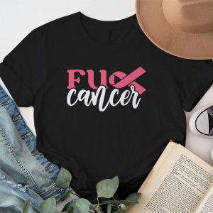 Fuck Cancer Tshirt For Breast Cancer Awareness T Shirt 1 4