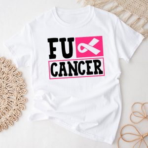 Breast Cancer Awareness Pink Fuck Cancer Meaningful T-Shirt 1