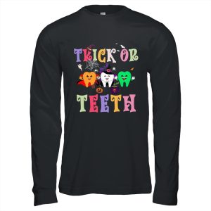 Funny Trick Or Teeth Dental Halloween Dentist Unisex T-Shirt For Adult & Kids 1 Funny Trick Or Teeth Dental Halloween Dentist Unisex T Shirt For Adult Kids 1