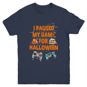 Gaming I Paused My Game For Halloween Funny Gamer Boys Unisex T Shirt For Adult Kids 1