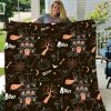 Ghost House Halloween Gift Fleece Blanket